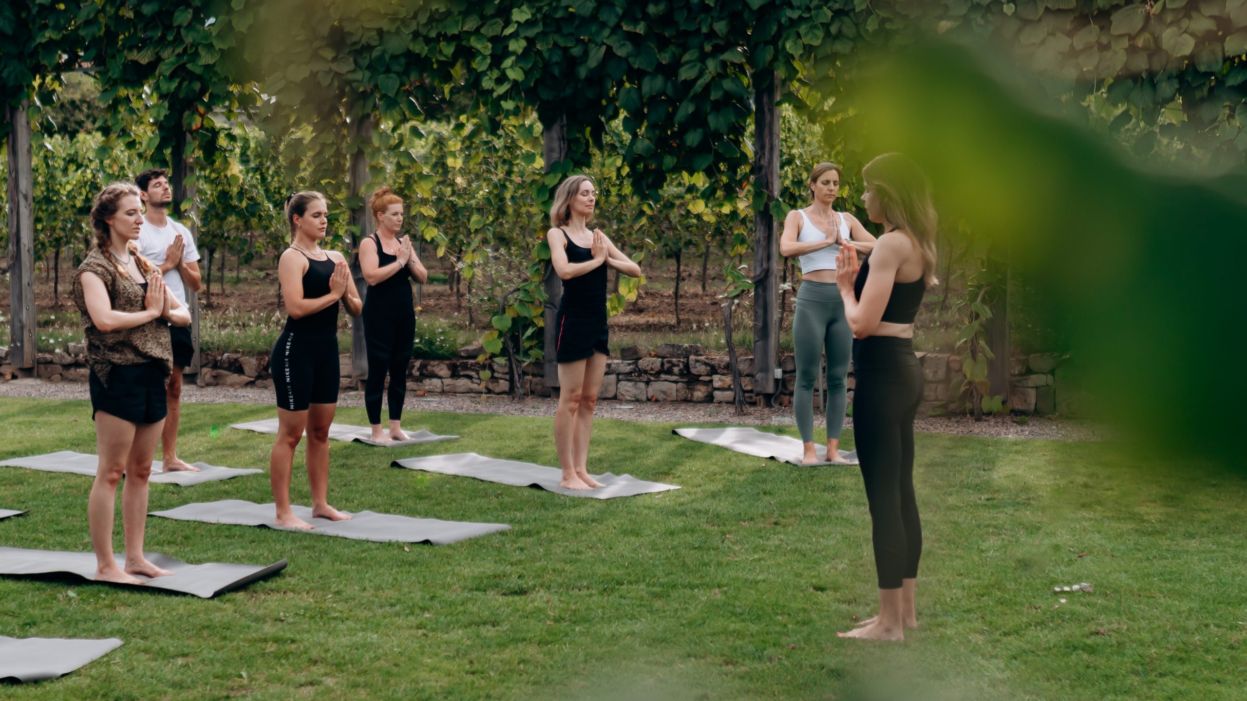 WineYoga Session in der RebArena